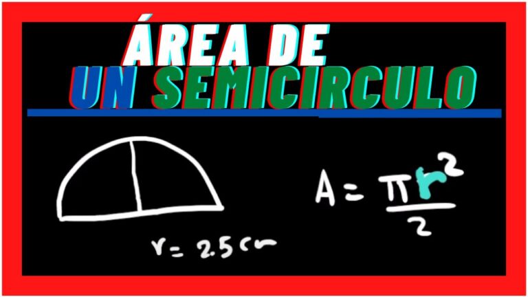 ¡Descubre cómo calcular el área de un semicírculo en simples pasos!