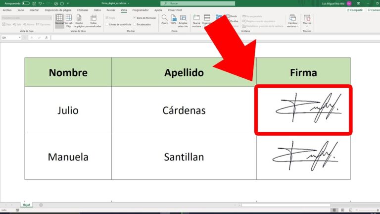 Aprende a Firmar un Documento Excel con Firma Digital