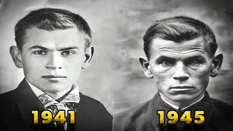 Transformación de rostros de soldados tras la guerra: Antes y después
